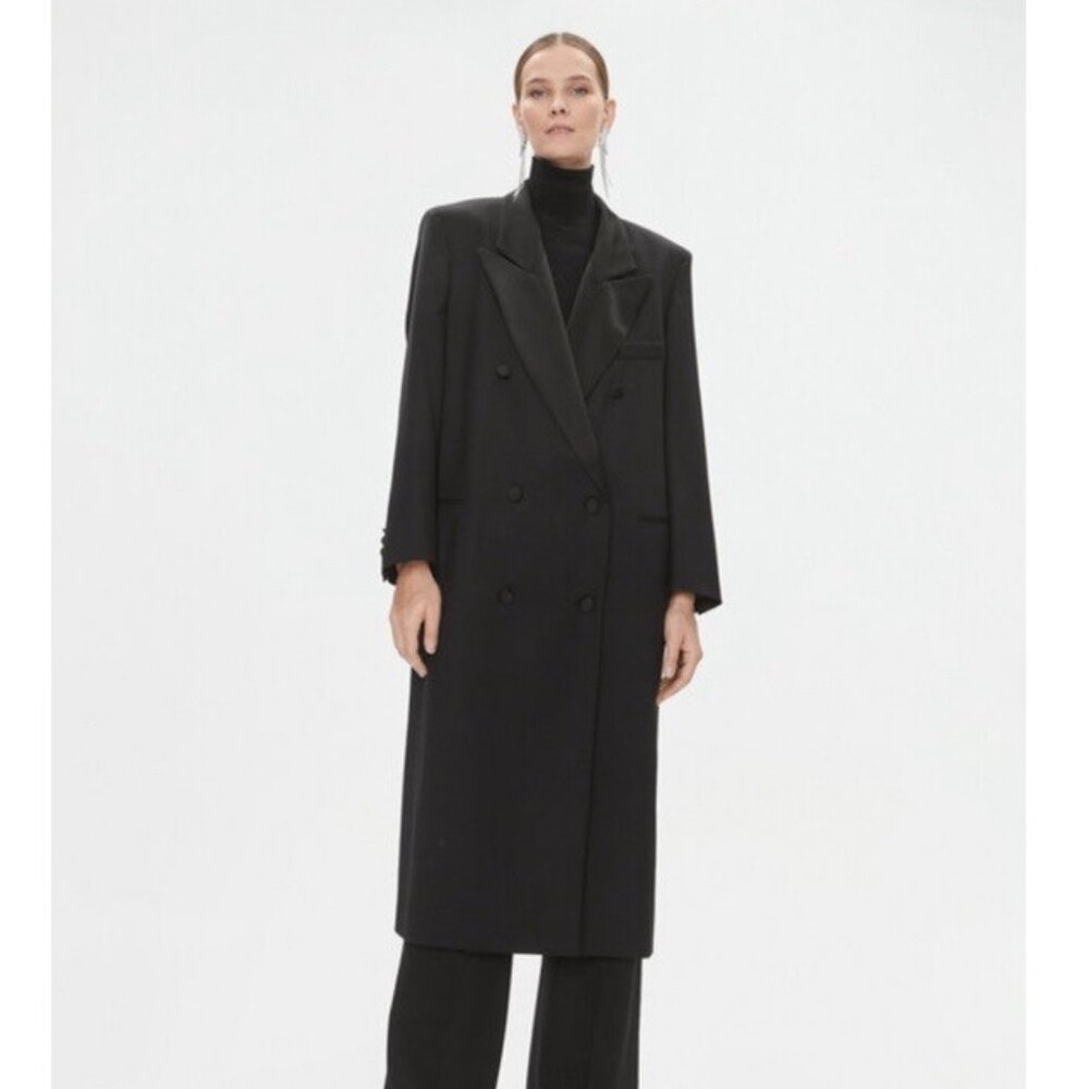 NWT Boss Hugo Boss Caleco Double Breasted Wool Long Coat
